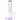 A straight-on view of the 16-inch Cali Cloud X water pipe, showcasing its clear glass tube design.