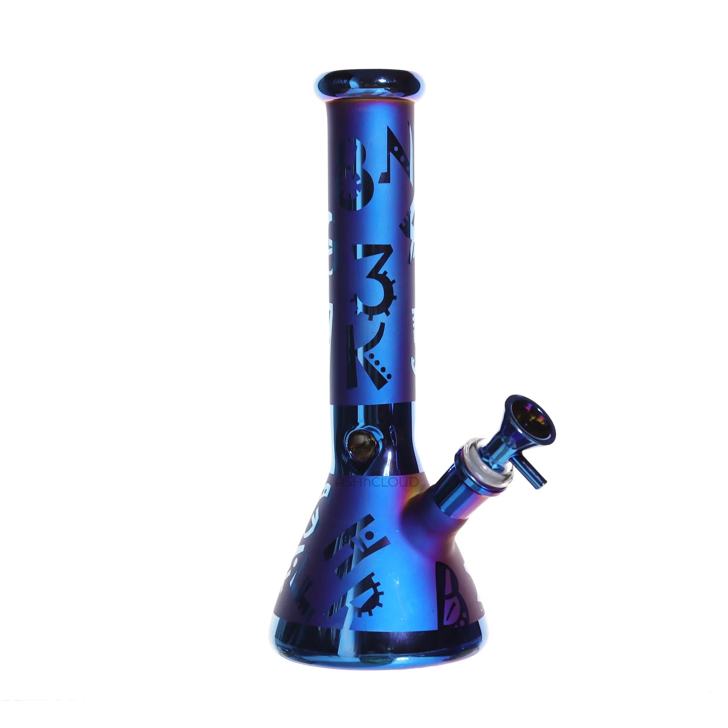 DankStop Electro Plated Beaker Bong - 10 in.