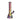 Angled front view of the DankStop Electro Plated Beaker Bong - 10 in., showing its iridescent neck and leaf cutout pattern against a white background