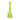 A front view of the Neon Beaker with Ice Pinch Water Pipe, showing the green glass beaker design with a visible ice pinch.