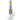 Front view of the 11-inch Galaxy Color Water Pipe with Showerhead Perc, showcasing a swirled blue and yellow glass design.