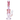 Front view of the 11-inch Galaxy Color Water Pipe with Showerhead Perc, featuring a swirling pink and clear glass design.