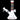 Front view of the 7-inch Dazzling Diamond Beaker with Colorful Tube, showing a clear glass beaker with colorful accents.
