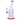 Three-quarter view of the Cloud Cali Inc DankStop 8-inch Showerhead Dual-Use Water Pipe w/ Colored Accents showing clear glass construction with red rimmed mouthpiece, bowl, and base.