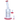 Three-quarter view of the Cloud Cali Inc DankStop 8-inch Showerhead Dual-Use Water Pipe w/ Colored Accents showing clear glass with red accents, logo, and accompanying red-rimmed bowl.