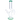 Front view of the 14-inch Zig Zag Straight Tube Water Pipe, featuring a clear glass tube with a green base.