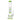 Vertical front view of the DankStop Inline Glass Ball with UFO & Circ Perc Bong - 16 in. showing clear glass with fluorescent green accents on the mouthpiece, percs, and base.