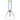 A front view of the 9mm 10-inch Flat Base Beaker Water Pipe, displaying its clear glass construction and simple beaker shape.