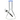 A front view of the 9mm 10-inch Flat Base Beaker Water Pipe, showcasing its clear glass construction and simple, cylindrical form.