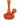 Gift Guru Pulsar Pumpkin Glass Water Pipe - 7.25" / 14mm F