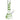 SeshGear SeshGear Green Leaf Beaker Glass Bong - 9.75" / 14mm F