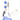 6B Glass Double Showerhead Bong – 7½″ – Assorted Colors