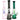 Three-quarter front view of three Pulsar Beaker on Beaker Water Pipe - 11.5"/14mm F/Colors Vary models in pink, smoke, and green arranged side-by-side on a white background.