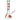 Front view of the 10-inch Flower Decal Water Pipe, displaying a clear glass body decorated with a vibrant floral decal pattern.