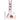Front view of the 10-inch Flower Decal Water Pipe, showcasing a clear glass beaker with a vibrant floral decal design.