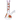 Front view of the 10-inch Flower Decal Water Pipe, featuring a clear glass body decorated with a vibrant floral decal pattern.