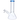 Front view of the 8-inch 4mm Beaker with Colored Mouthpiece, showcasing its clear glass construction and blue accent.