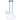 Front view of the 8-inch 4mm Beaker with Colored Mouthpiece, showcasing the clear glass construction and blue mouthpiece detail.