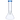 Front view of the 8-inch 4mm Beaker with Colored Mouthpiece, showing its clear glass construction and blue accent.