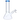 A front view of the 8-inch 4mm Beaker with Colored Mouthpiece, showing the clear glass beaker with a blue mouthpiece.
