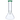 A front view of the 8-inch 4mm Beaker with Colored Mouthpiece, showcasing its clear glass construction and colorful top rim.