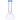 A front view of the 8-inch 4mm Beaker with Colored Mouthpiece, showcasing its clear glass construction and blue mouthpiece.
