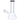 Front view of the 8-inch 4mm Beaker with Colored Mouthpiece, showcasing its clear glass construction and angled perspective.