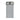 Center-front view of the translucent gray NWTN Home Deco Gravity Pipe showing its straight cylindrical body and textured rounded rim against a white background.