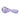 A studio shot of the Ric Flair Drip Spoon Pipe in purple glass, angled to highlight its curved design.