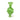 Front view of the Spiral Airflow Carb Cap, a translucent green glass piece with a swirling, conical shape against a plain white background.