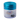 A close-up, angled view of the Storage Grinder 1A with a clear body and blue metallic lid.