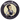Top-down view of a circular logo mat showing a retro waitress holding a tray and smoking, labeled "Blazy Susan 8\" Silicone Tray Mat".