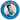 Circular logo view of a retro waitress holding a tray and smoking, centered in the blue Blazy Susan 8" Silicone Tray Mat.