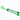 Angled close-up of a translucent green HEMPER Dabbing Staff Glass Dab Tool showing twin hollow rods, rounded end knobs, and a curved notched tip with three metal loops.