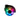 Top-down view of the Ooze Movez Wireless Speaker 510 Vape Battery showing a circular RGB light ring with multicolored LEDs around a central Ooze logo.