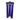 Close-up vertical view of three blue DankStop Color Diffused Downstem - 3.5 in. pieces showing frosted joints and glossy tubular shafts.