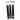 Close-up front view of three black DankStop Color Diffused Downstem - 4.5 in. tubes standing side by side against a white background.