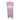 Close-up front view of three pink DankStop Color Diffused Downstem - 4.5 in. tubes standing side by side on a white background.