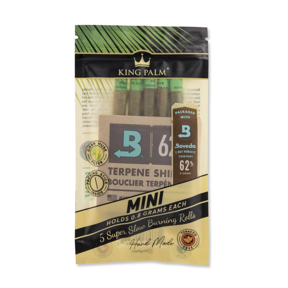 Mini Size Natural Pre-Rolled 5-Pack Leaf Tubes