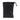 Front view of the 11" Storage Pouch with Zipper and Drawstring, a dark-colored pouch with a drawstring closure.