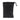 Front view of the 11" Storage Pouch with Zipper and Drawstring, a dark-colored pouch with a drawstring closure.