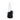 Close-up front view of the Empire Glassworks PuffCo 'New Peak' & Proxy Glass Joystick Cap - Pink UV showing the clear conical glass attachment seated on a black joystick base against a white background