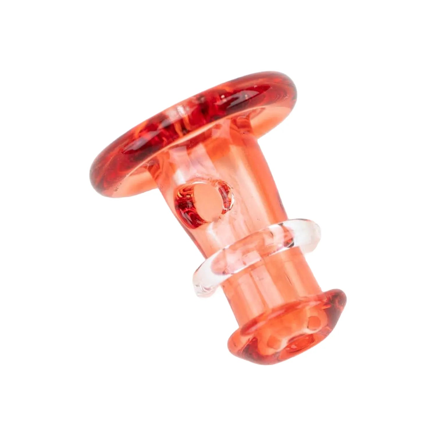 Empire Glassworks PuffCo 'New Peak' & Proxy Glass Joystick Cap - Translucent Red
