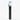 Vertical close-up of an Empire Glassworks PuffCo Pivot Glass Mouthpiece - Blue Mushroom showing a blue-spotted mushroom-shaped glass top attached to a black Pivot stem on a white background