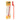 Studio-lit front view of the orange Ooze ConNectar by Stache - 510 Thread Dab Straw Vape Pen Attachment standing beside its yellow illustrated box.