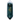 Top-down view of the black 5in Famous Design - Astral Power Crystal Hand Pipe showing gold sun and moon motifs along its faceted, glossy surface