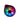 Top-down view of the Ruby Red Ooze Movez Wireless Speaker 510 Vape Battery showing its circular RGB light ring glowing green, blue, purple, and pink.