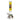 Center-frontal view of the DankStop Beaker Ice Bong with Glow in the Dark Snake and Skull Print showing skulls, roses, and a yellow neck.