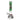 Front-facing view of the DankStop Beaker Ice Bong with Glow in the Dark Snake and Skull Print showing a tall green-necked beaker with skull, snake and rose graphics on clear glass.