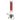 Straight-on view of the DankStop Beaker Ice Bong with Glow in the Dark Snake and Skull Print showing its red patterned neck and skull-snake base.